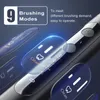 Зубная щетка Seago Electric Toothbrush Upgrade 9 режимов чистки Smart 8 шт. Напоминание о замене насадки щетки с коробкой Trave SG982 231012