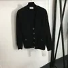 Pull à manches longues et col en V pour femme, manteau de luxe en laine, personnalité, lettres ornementales, Cardigan classique, vestes, pull