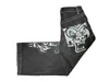 Jeans masculinos streetwear jnco y2k retro hip hop dos desenhos animados tigre gráfico baggy calças pretas homens harajuku gótico calças largas perna