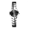 Wristwatches Couple Quartz Watch For Men Women Ladies Calendar Tungsten Stainless Steel Color Reloj Male Man Clock Luxury Luminous