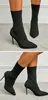 Fashion Knitting Stretch Fabric Socks Ankle Women Boots Pointed Toe High Heels Shoes Autumn Winter Female Booties 230922