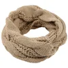 Autumn Winter Artificial Wool Knit Korean Solid Color Män Kvinnor Elasticitet Falsk krage Skydda Cervical Spine Warm Scarf