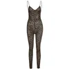 Women's Two Piece Pants 2023 summer new women's sexy low-cut halter flocking tight wrap buttock jumpsuit women T231012