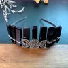 Hårklipp gränsöverskridande trend Natural Crystal Crown Headwear Triple Month 9 pannband Ren handbunden tråd