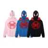 Spider Embroidery Zipper Masked Hoodie Coat Cosplay Halloween Costume For Women Men Streetwear Oversize Hooded Sweatshirt Jacket 230915