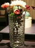 Vases Vase de table en verre de cristal européen Dracaena Sanderiana Arrangement de fleurs Décoration de salon