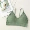 Women's Shapers Women Seamless Lace Sports Bra Padded Wirefree Top Shoulder Strap Sleeping Fitness Yoga All Day Comfort