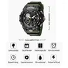 Wristwatches Fashion Smael Top Brand Sport 50m Waterproof Stopwatch Week Display Led Digital Quartz Dual Movement Alarm Men Sports Watch