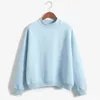 Women's Hoodies Solid Color Women Sweatshirt Winter Velvet Long Sleeve Sweater Pink Pullover Korean Style Loose Shirts Ladies Blouses