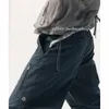 Pantalons pour femmes Streetwear plissé lâche décontracté cargo femmes 2023 automne taille haute couleur unie tout match jambe large