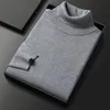 Men s Sweaters Spring Autumn Pullover Men Sweater Turtleneck Long Sleeve Warm Solid Male Business Casual Fashion Elastic Knitwear 231012