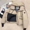 Parka da donna in piumino di design elegante giacca casual da uomo abito di lusso italiano design a righe trench invernale addensato B0KP