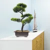 Flores decorativas plantas falsas interior falso bonsai árvore ornamento bonito artificial realista mini