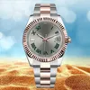 AAA Watch Watch Watches Women Automatyczne różowe złoto Rozmiar 36 mm 31 mm 28mm 28mm 41 mm szafir szklany Waterproof Precision Cała ze stali nierdzewnej