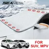 자동차 덮개 Seametal 대형 자동차 앞 유리 표지 커버 Magnet Winter Window Snow Shield SUV MPV Q231012 용 방지 자동차 전면 창문 덮개