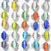 4Style Colorful Natural Cat Eye Gemstone Stone Silver Tone Women's Rings Nya smycken 100st Lot R0010 25 R0029 25 R0009 25 245B