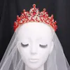 Baroque Handmade Crystal Beads Crown For Women Girls Wedding Bride Queen Bridal Tiaras Hair Dress Accessories Headbands