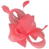 Bandanas Tea Party Hat Fascinator Hair Clip Chapéus Femininos Fascinators Floral Headband