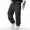 Herenjeans Herfst Grote maten Casual Hip Hop 36-46 Mode Massaal Geborduurd Zak Los Vet Skateboard