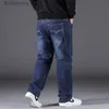 Jeans masculinos 10xl jeans calças masculinas de tamanho grande Jean Baggy Roupos Plus Size Denim Troushers Man Streetwear Clothing Cargo Mensl231011