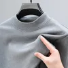 Män s hoodies tröjor Basic Turtleneck Slim Sweater Pullover Autumn Winter Casual Long Sleeve For Men Female Chic Jumpers Top 231012