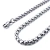 Cadenas 2,5 mm-5,5 mm Collar de acero inoxidable Rolo Twist Chain Link para hombres Mujeres 45 cm-75 cm de longitud con Veet Bag2902108 Collar de joyería Dhgft