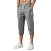 Men's Shorts Mens With Pockets Summer Ice Silk Relaxed Drawstring Casual Running Workout Training Pants Sports