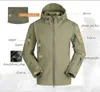 Men's Jackets 2023 Mens Tactical Jacket Hiking Shark Skin Soft Shell Clothes Windbreaker Flight Pilot Hood Military Fleece Field Pants 231011