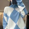 Frauen Pullover Reine Wolle High Neck Pullover 2023 Herbst/Winter Rollkragen Kaschmir Lose Mode Lange Ärmel Stricken Pullover