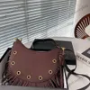 Luksusowy designerski torba dla kobiet Tassel torebka na ramię Crossbody Bagów Damskie torebki Torebki Martwa skórzana portfel 231011