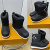 New ski boots snow boots girls boots luxury boots flat bottom ankle boots Non slip Rubber Soles Easy Style Round head Winter Boots classic Fashion Boots size 35 42