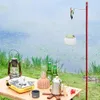 Portable Lanterns Detachable Lantern Stand Lamp Tripod Lantern hanger Camping Lamp Bracket Lamp Holder Portable Outdoor Camping Light Holder Pole 231012