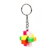 Party Favor 3Pc 33mm Puzzle Key Chain Easter Birthday Favors Game Toys Prize Gift Pinata Bag Filler Brain Teaser Intellect Educational