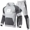 Tute da uomo 2024 Autunno Inverno Tuta da moto GasGas Stampato 2 pezzi Set Felpa Pantaloni sportivi Coppia Felpe con cappuccio Abbigliamento