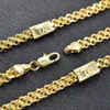 Chokers ZEADear Jewelry 18K Gold Plated Small Size Dubai Necklace With Chain For Men Women Hip Hop Wholesale Accessaries 231011