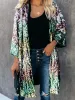 QNPQYX nouvelles vestes colorées ouvertes scintillantes paillettes longs manteaux Club fête élégante femmes Cardigan hauts printemps veste à paillettes femme