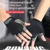 Sporthandskar Antislip Fingerless Gloves Breattable Women's Men's Glove Sport Glors Cykelhandskar Taktiska handskar Cyklingutrustning 231011