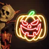 Insegne al neon a forma di zucca di Halloween, decorazioni di Halloween, decorazioni per festival, regali per Halloween, insegne luminose per lampade divertenti per le vacanze, regali per bambini per feste in casa