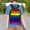 Mochila lgbt gay orgulho bandeira camisa 2023 mochilas adolescente bookbag dos desenhos animados estudantes sacos de escola viagem mochila ombro