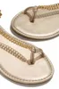 Sandali 2023 scarpe da donna moda estiva tendenza sexy catena in metallo tacco piatto casual stile romano