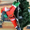 Decoraciones navideñas 90 cm Escalera de cuerda de escalada Papá Noel Colgante de Navidad Colgante Muñeca Adorno de árbol Decoración para el hogar al aire libre T231012
