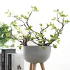 Flores decorativas plantas realista artificial bonsai manhã glória bela casa jardim decorar