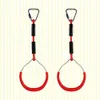 Gymnastic Rings 2 Pcs Fitness Ring Gymnastic Children Kids Outdoor Swings Climbing Workout Rings 231012