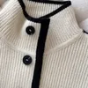 SWEATER CARDIGAN BOUNSUNM BAWIEŃ TOP TOP JEDZICTOWE KIERNIKA Odzież Modna stoczna kołnierz pojedynczy piersi 231012