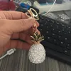 Keychains Cute Crystal Leopard Head For Women Handbag Dangle Keyfob Men Car Charm Purse Bag Keyring Girl Golden Key Chain Bijoux