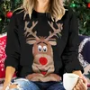 Женские свитера, рождественские свитера, женские пуловеры, зимние винтажные джемперы, свободный пуловер в корейском стиле, трикотаж, повседневный свободный свитер для FemmeL231107