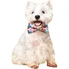 Hundkläder 50/100st påskbowties Stora krage Tillbehör Slidbara bomullsbågar Äggstyelförsörjningar för små hundar