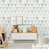 Bakgrunder Bakgrundsbilder Självhäftande vattentät 3D -tapeter Woodr Grain Wall Sticker Soft Package Garten Walls Decoration Foam Home GA DHDW9