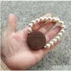 Charmarmband armband 4mm skiva 10mm pärlpärlade armband handgjorda fahion elastiska smycken smycken armband dhika