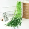 Decorative Flowers Artificial Hanging Plants Greenery Willow Leaf Fake Garland For Window Garden Home Decor Wedding Decoration Falling Dhry1